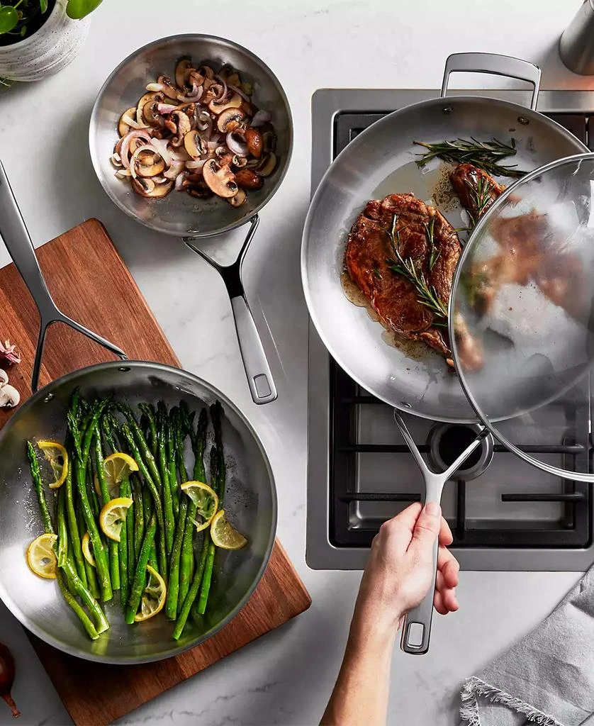 Demeyere Essential 5 Stainless Steel 2-Piece Fry Pan with Lid 4