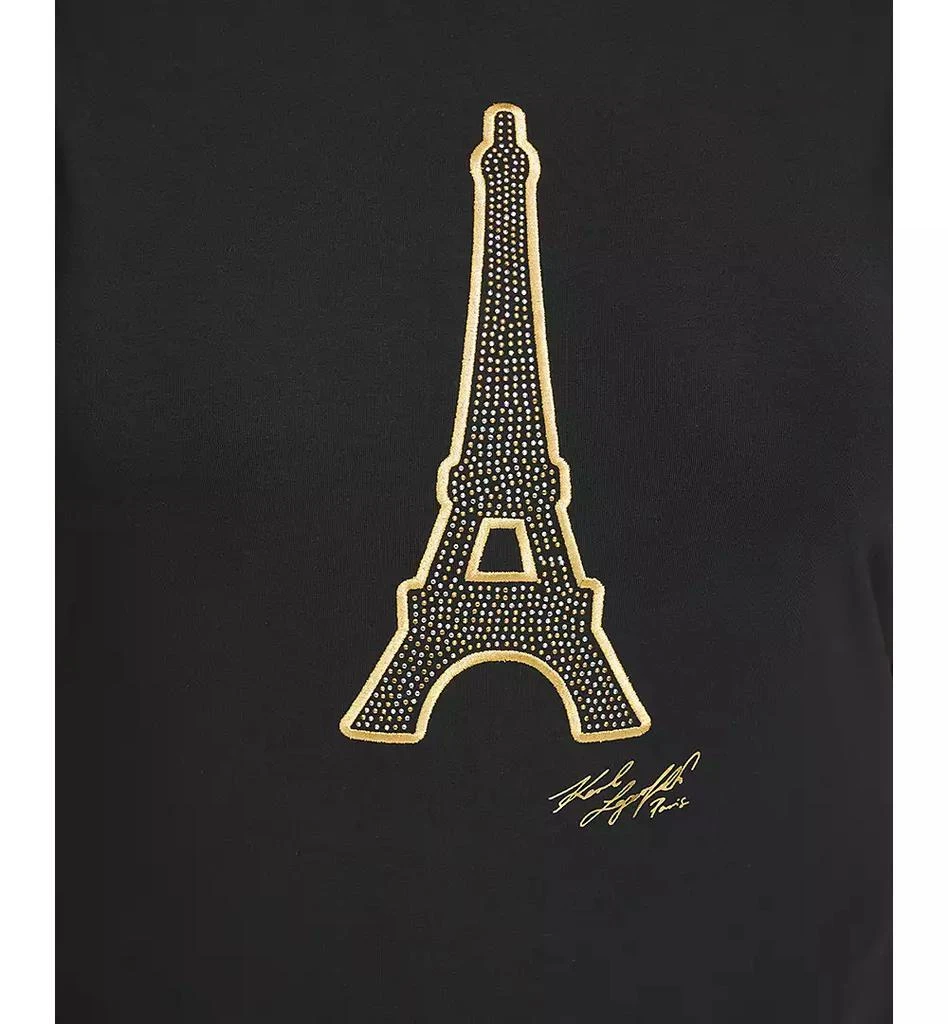 Karl Lagerfeld Paris Plus Size Eiffel Tower Embellished T-Shirt, First@Macy’s 5