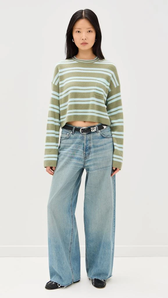 Madewell Metal Keeper Belt in Suede NWT Green Loden Size XXL Madewell Metal Keeper Suede Belt - Loden | Editorialist main image 4