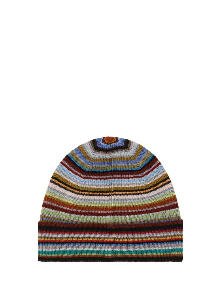 Paul Smith Paul Smith Striped Intarsia-Knitted Beanie 2