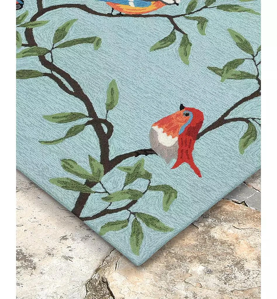 Liora Manne
 Ravella 2270 Birds On Branches Blue 7
6" x 9
6" Indoor/Outdoor Area Rug 4