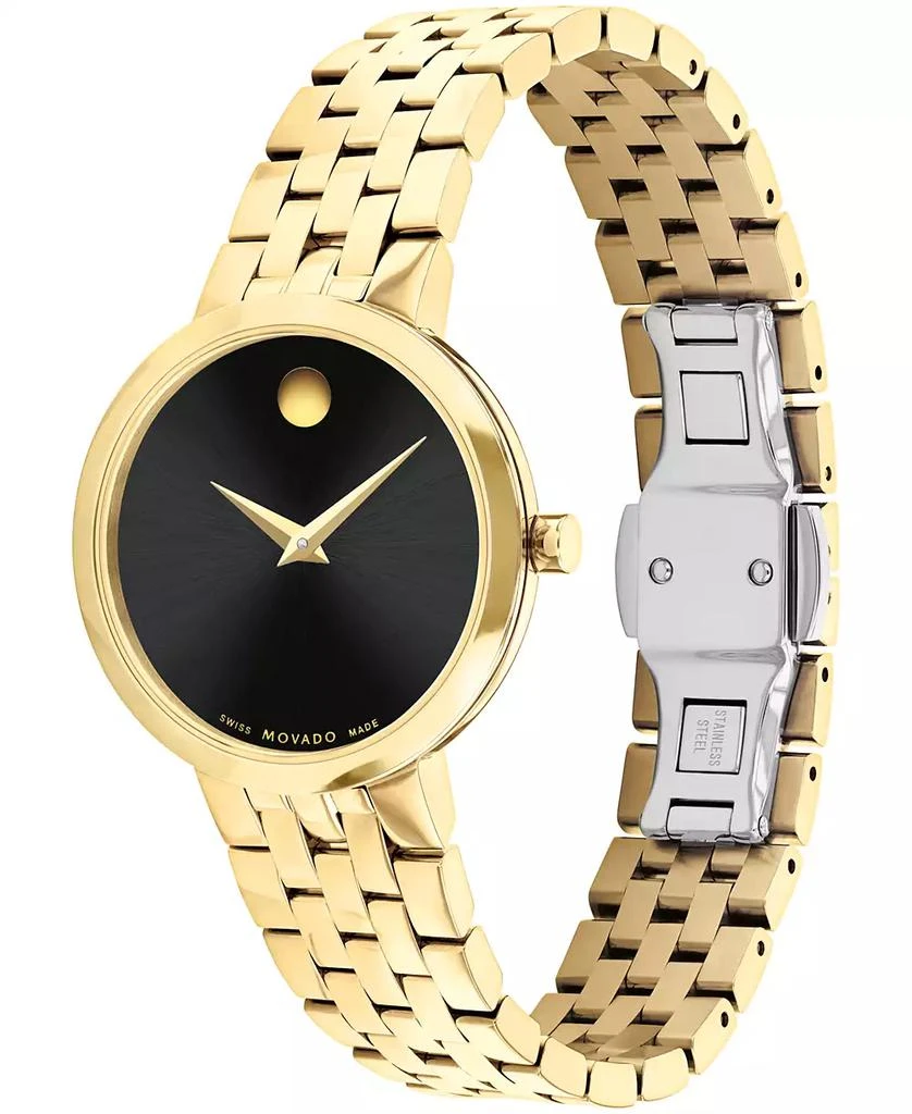 Movado Women's Museum Classic Swiss Quartz Yellow PVD Watch 30mm 2