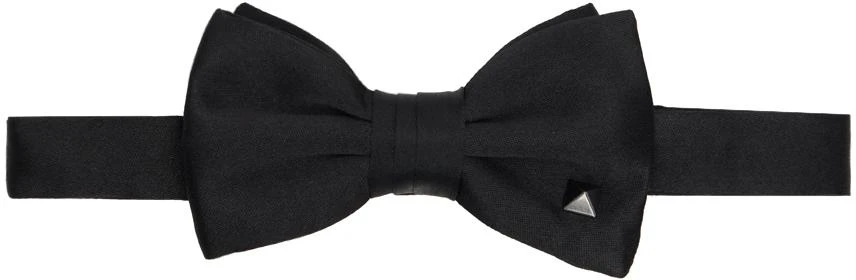 Valentino Black Rockstud Bow Tie 1