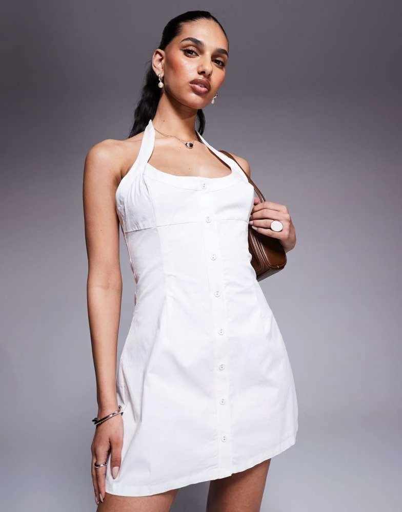 open lace back dress Princess Polly White Sleeveless Bandeau Cami Camisole Tank Mini Bodyco –  Brie main image 1