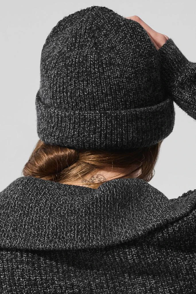 Alo Marl Beanie - Black Marl - Hats - Free Shipping  display picture 2