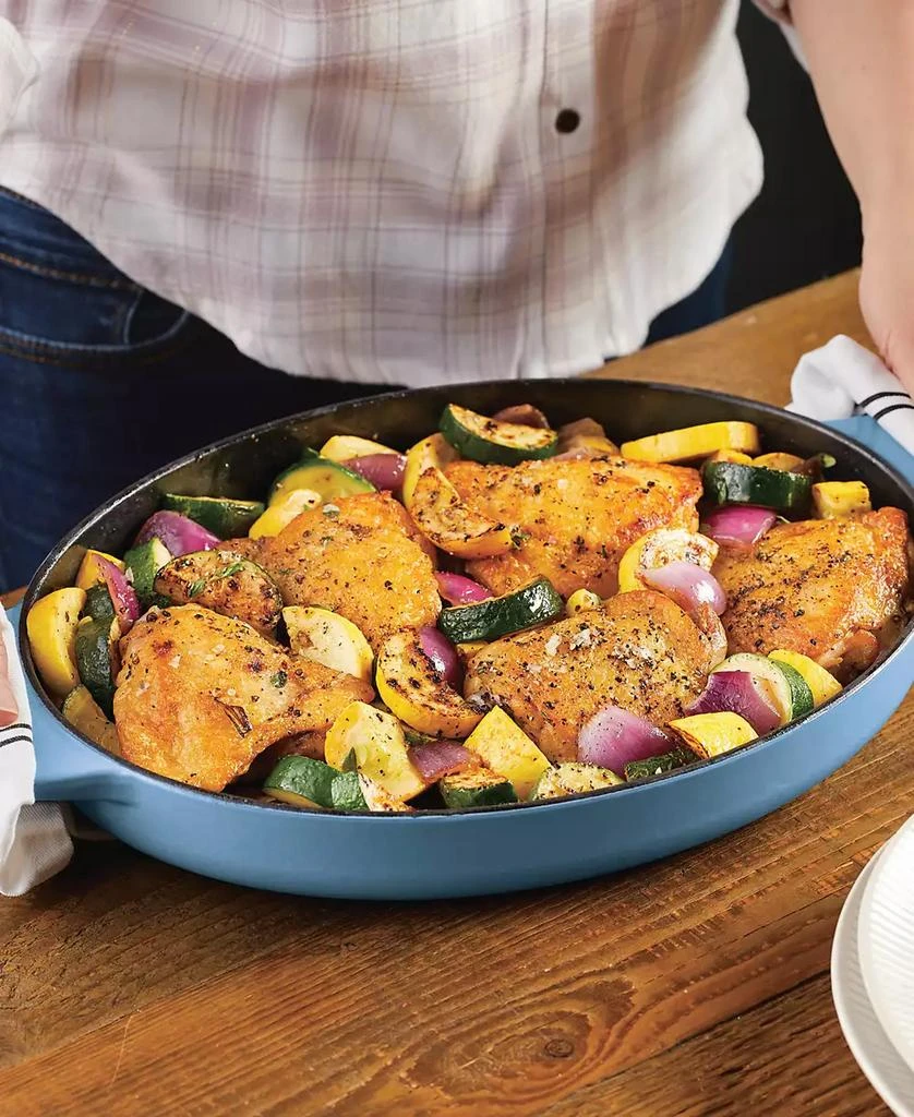 KitchenAid Enameled Cast Iron 2.5 Quart Au Gratin Roasting Pan 6