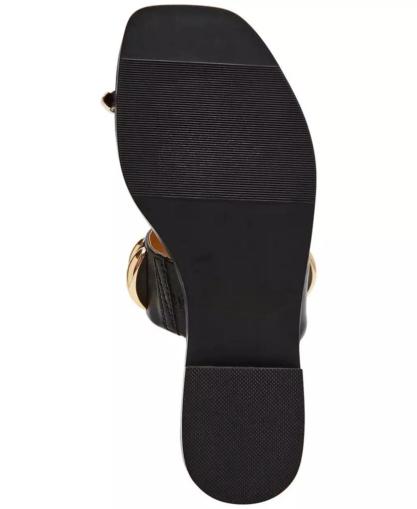 DV Dolce Vita Moon Embellished Gold Toe Ring Flat Sandals 5