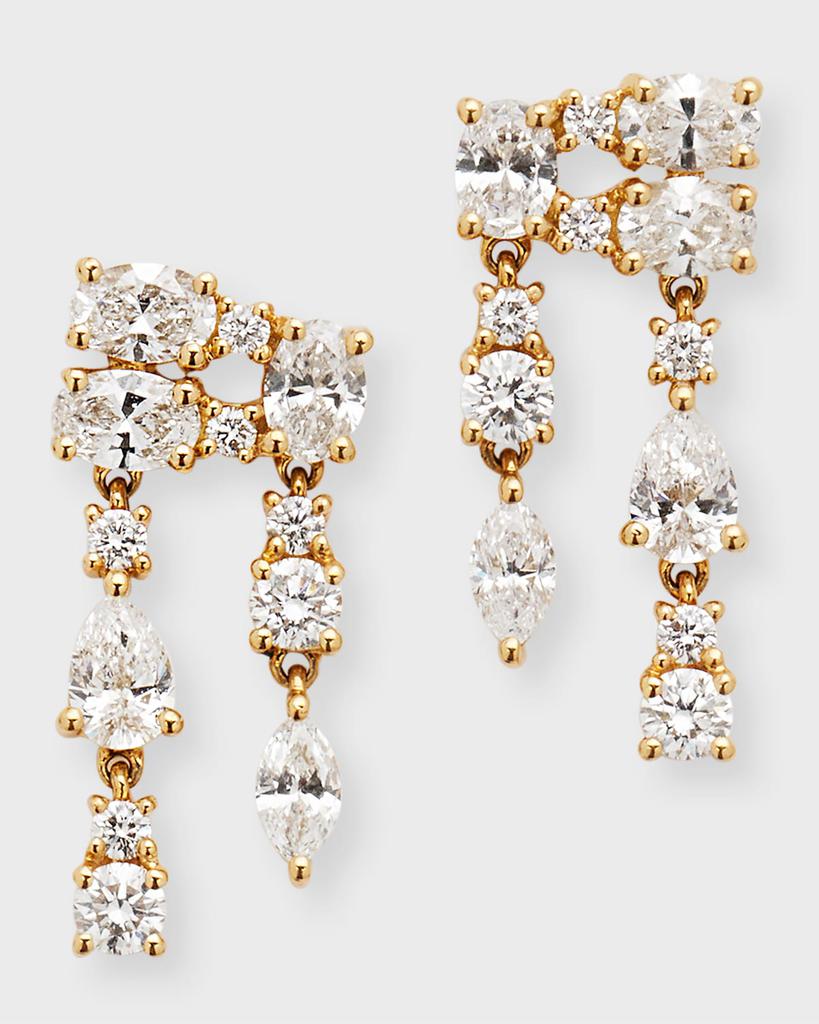 Anita Ko 18k Yellow Gold Diamond Maya Earrings