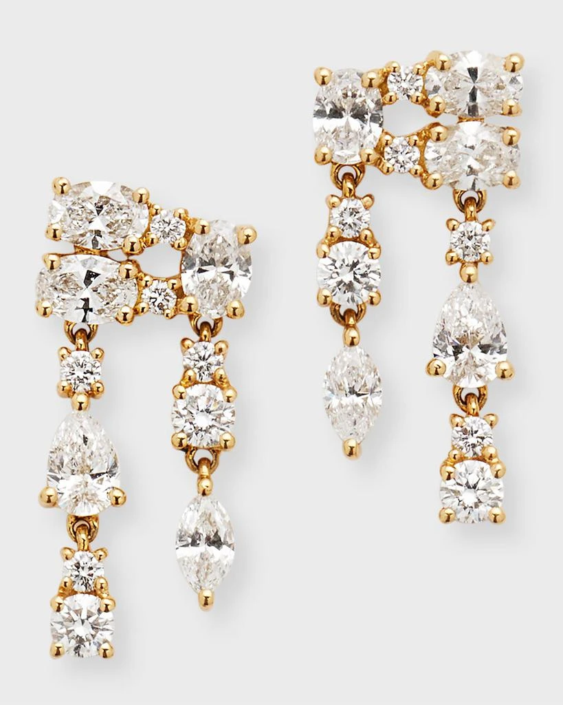 Anita Ko 18k Yellow Gold Diamond Maya Earrings 1