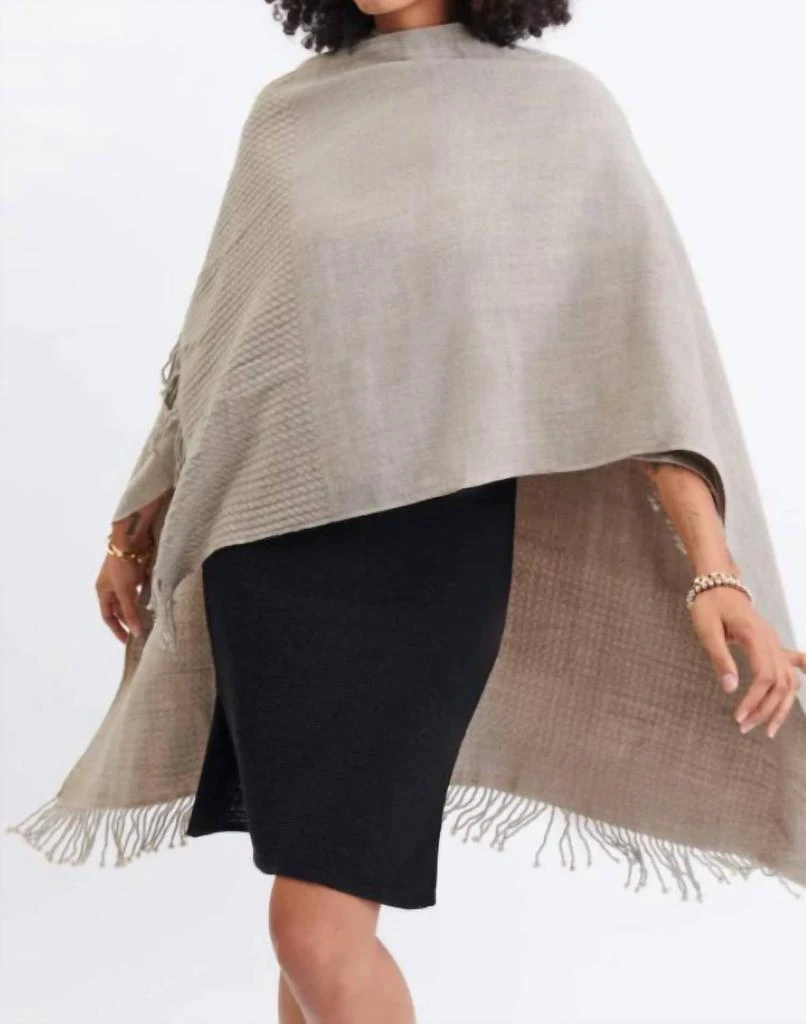 MERSEA Women's Classic Travel Wrap In Driftwood 4