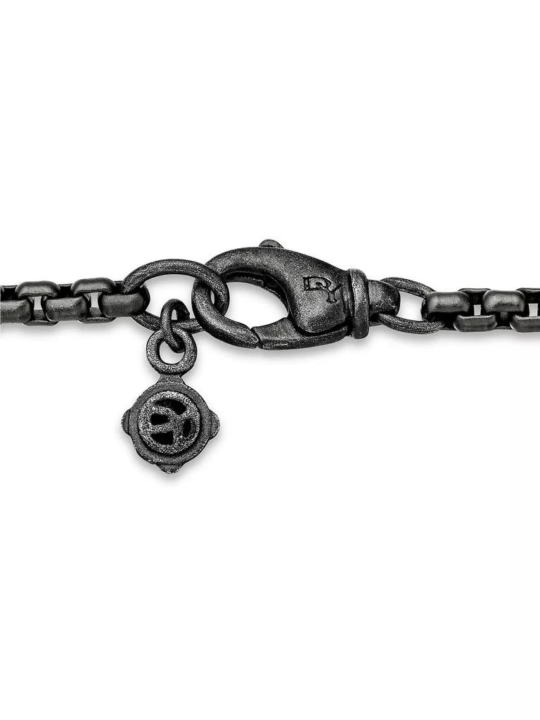 David Yurman Box Chain Necklace in Darkened Sterling Silver, 2.7mm 4