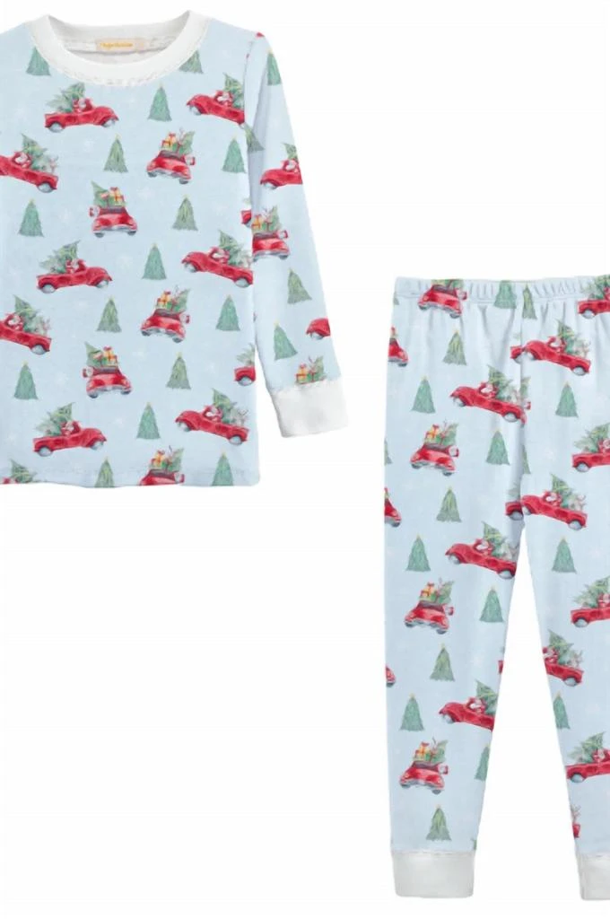 Baby Club Chic Baby Club Chic - Boy
s Santa Is Coming Printed Kid Pajama Set 2
