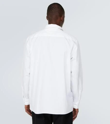 Prada Tie-neck cotton tuxedo shirt 4