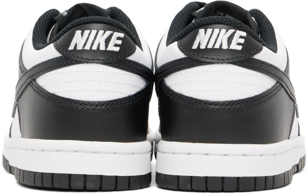 NIKE Big Kids Black & White Dunk Low Sneakers