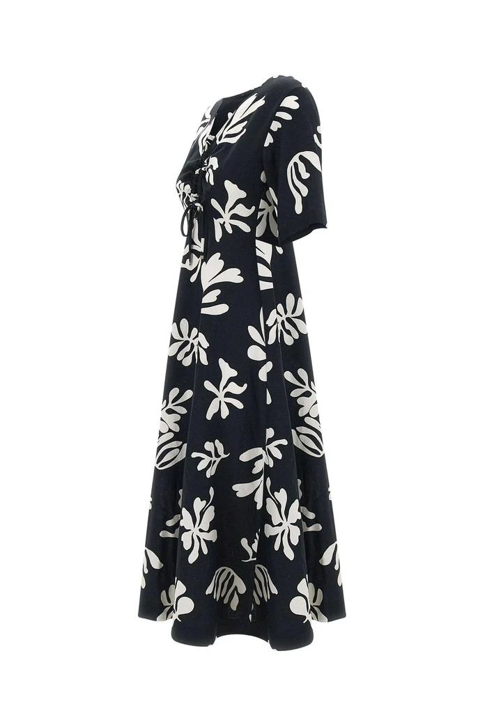 Marella Marella Molise All-Over Patterned V-Neck Dress 3