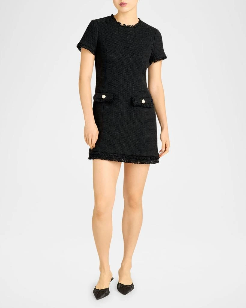 mesh slip dress Motel nateda flocked plaid midi cami dress in Black