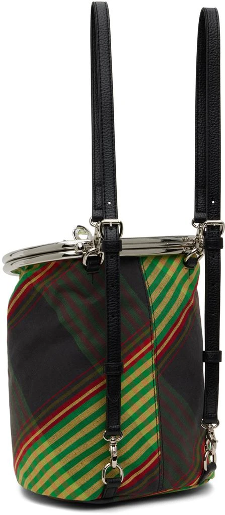 Vivienne Westwood Green Round Frame Backpack 3