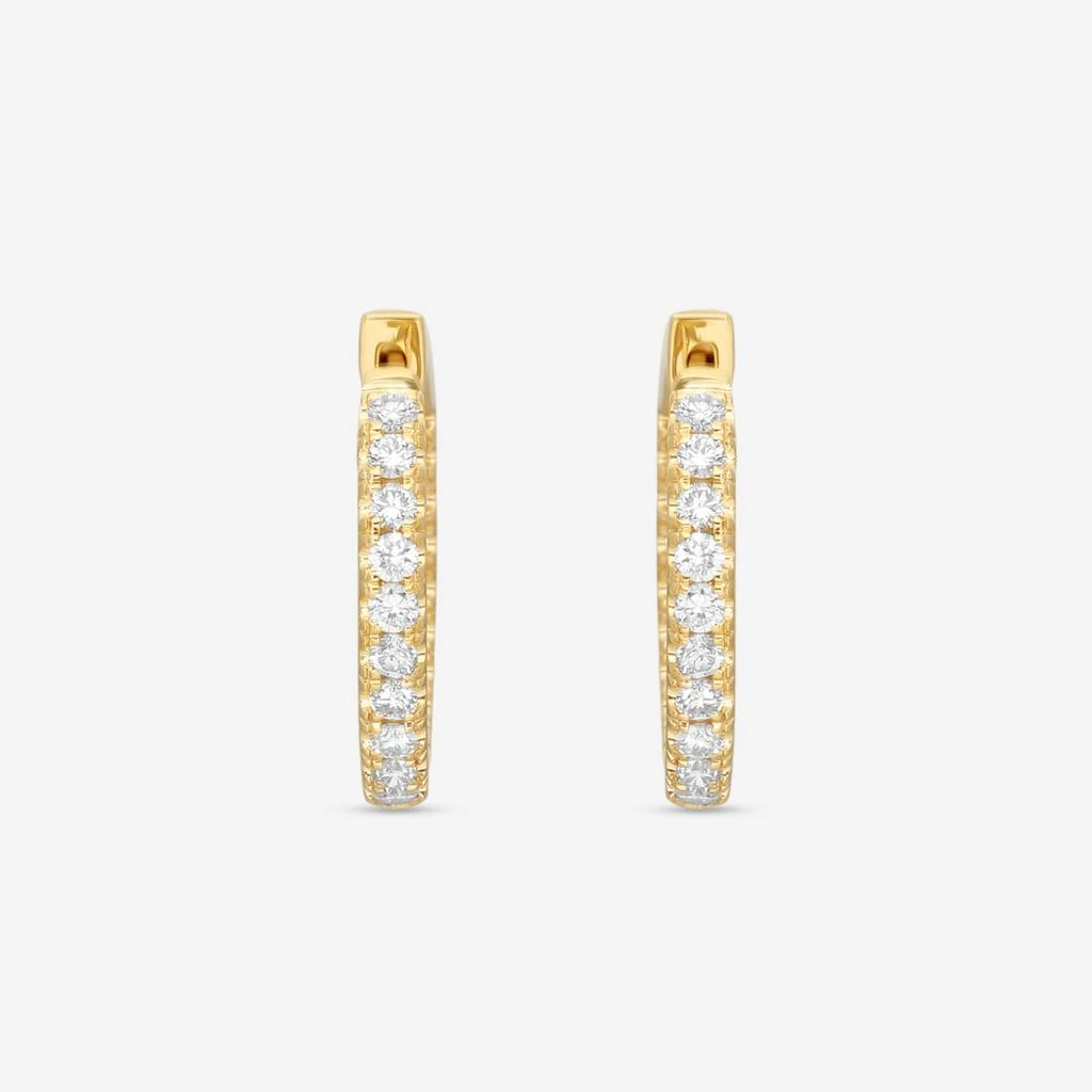 Ina Mar Ina Mar 18K Yellow Gold Diamond Hoop Earrings AER-17279-Y 2