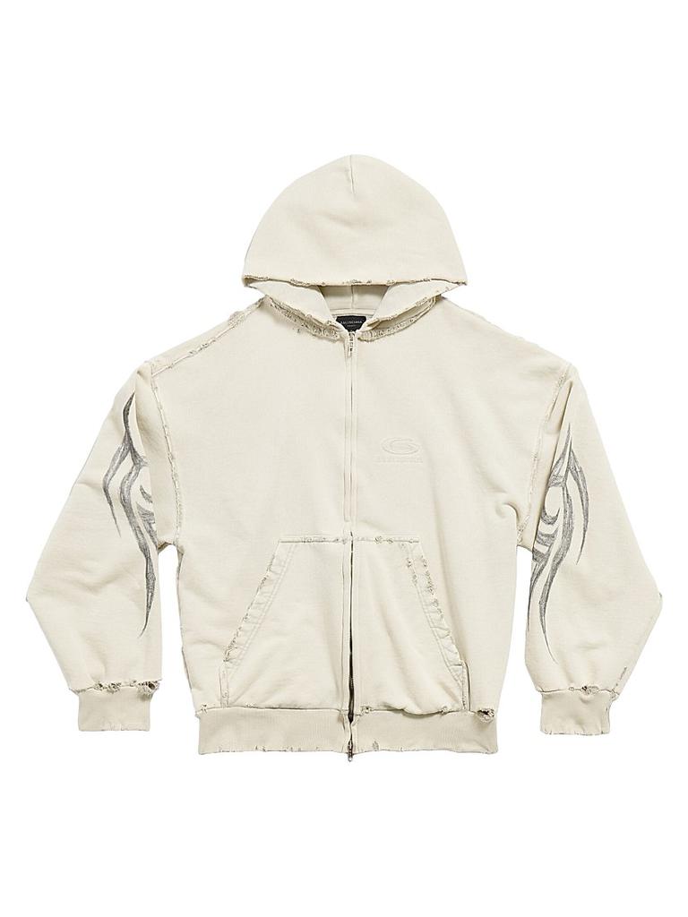 BALENCIAGA Y2K フーディー BALENCIAGA Y2K ZIP UP HOODIE Color: Washed Black Fit: Regular fit