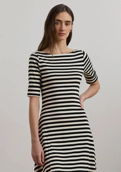 Ralph Lauren Ralph Lauren Women S Striped Stretch Cotton Midi Dress 4