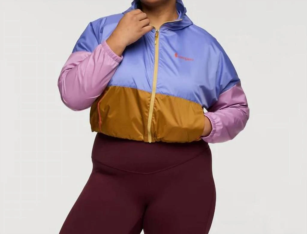 Cotopaxi Teca Windbreaker Crop Jacket In Kittens