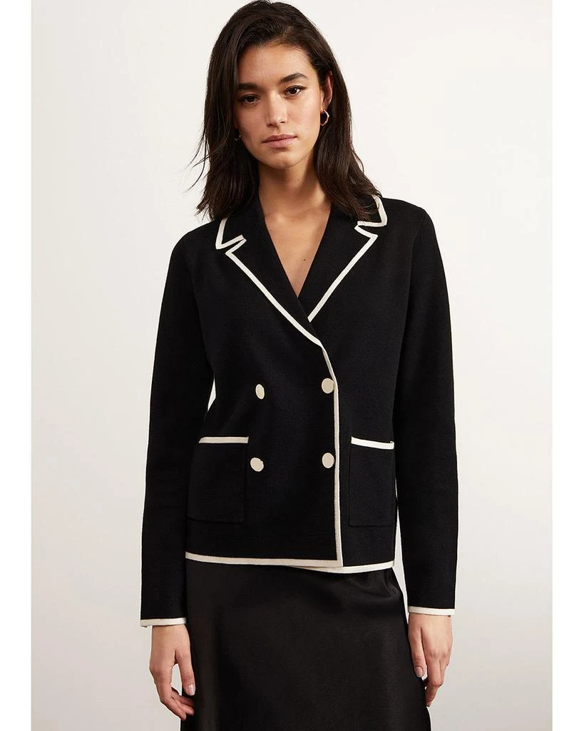 HOBBS LONDON Limited Hatfield Tipped Knit Blazer 6