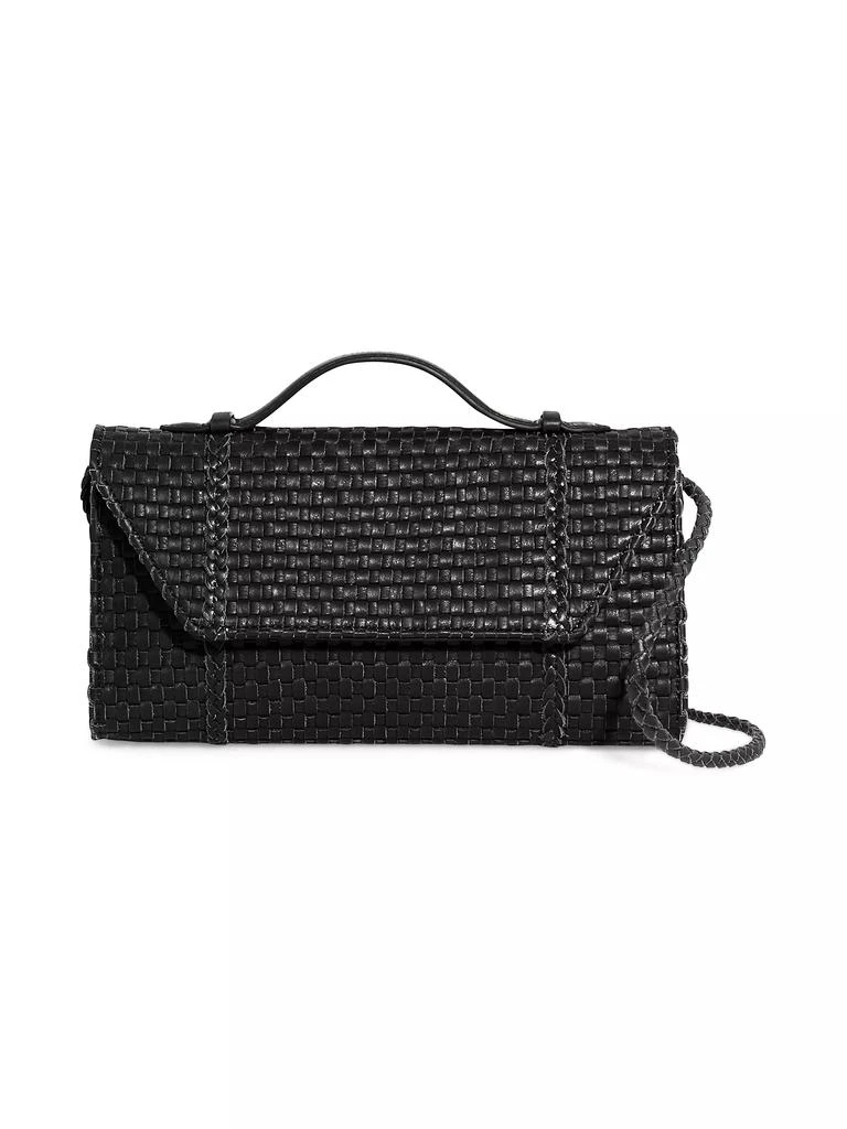 Aimee Kestenberg Chelsea Leather Woven Convertible Clutch 1