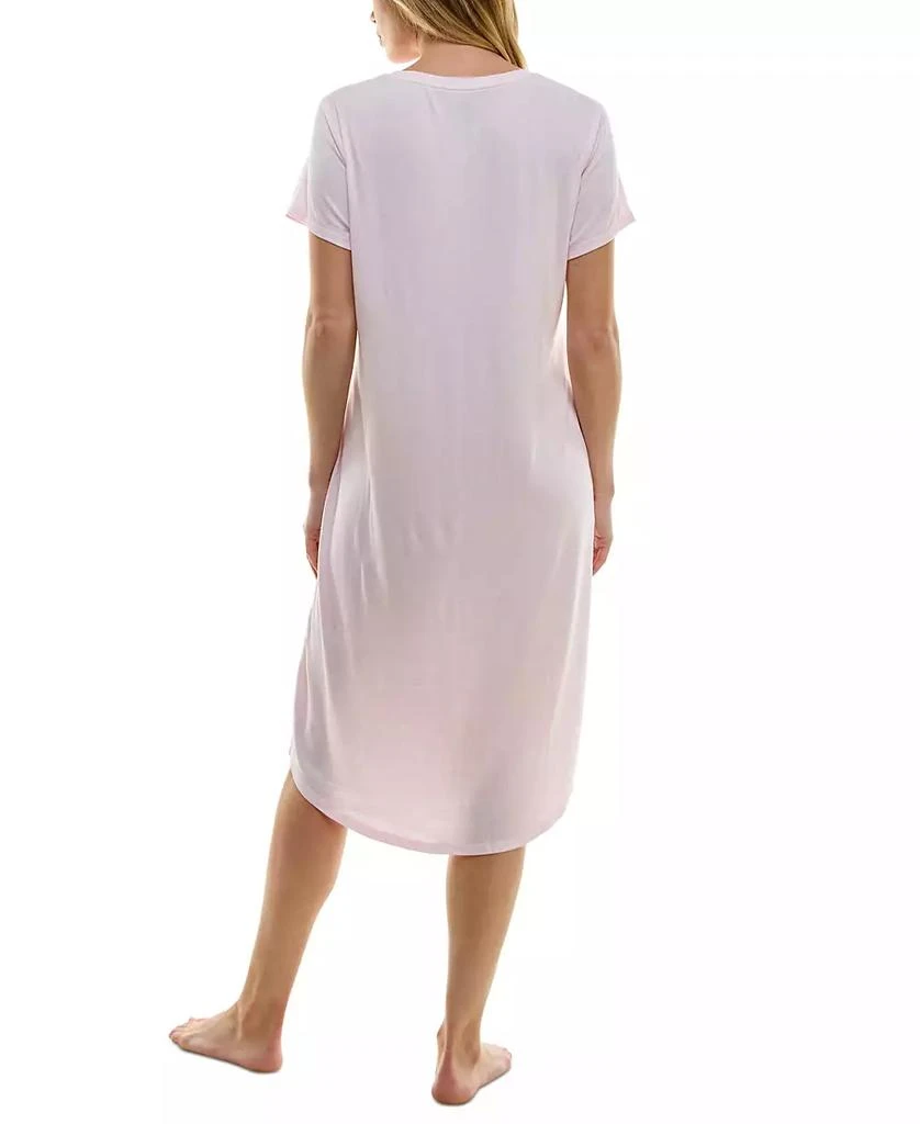Roudelain Women's Short-Sleeve V-Neck Sleep Dress 5