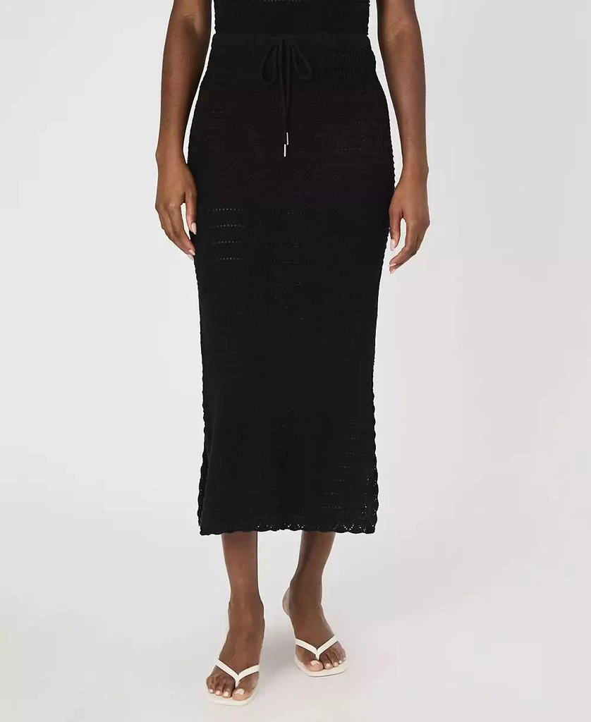 French Connection Women's Nellis Cotton Side-Slit Skirt 2