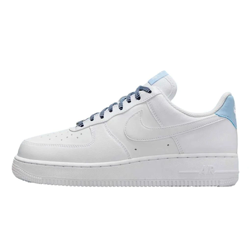 NIKE Air Force 1 '07 White / White - Light Armory Blue  IB7167-101 Women's 1