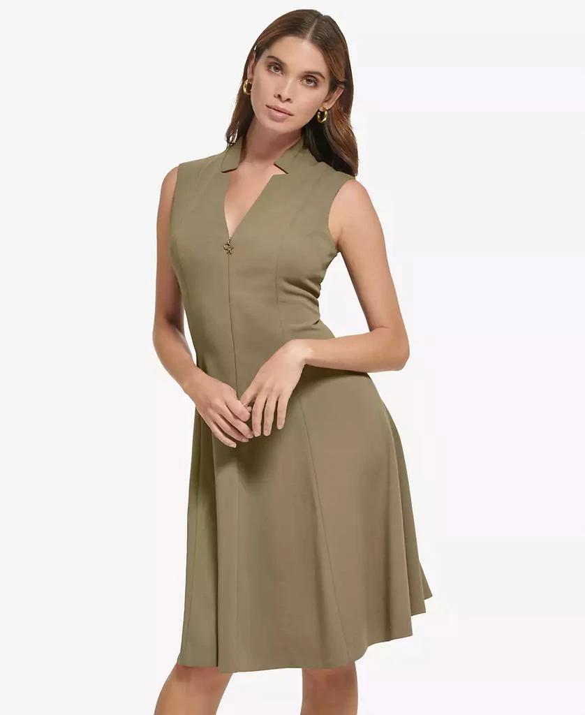 Women's Collared V-Neck Knee-Length Dress  On Sale Now with Up to 59% Off  | Discover Exclusive Deals & Savings at BeyondStyle  Authentic Calvin  Klein dress|women's fashion|dresses with Limited-Time Discounts, Free