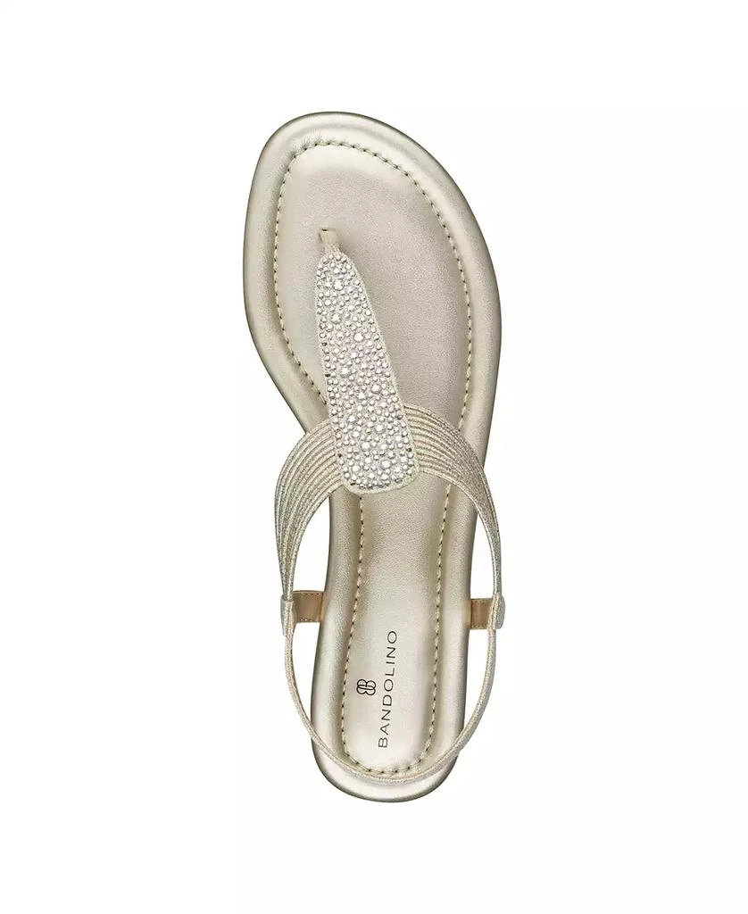 Bandolino Women's Kayte Embellished T Strap Flat Sandals 4
