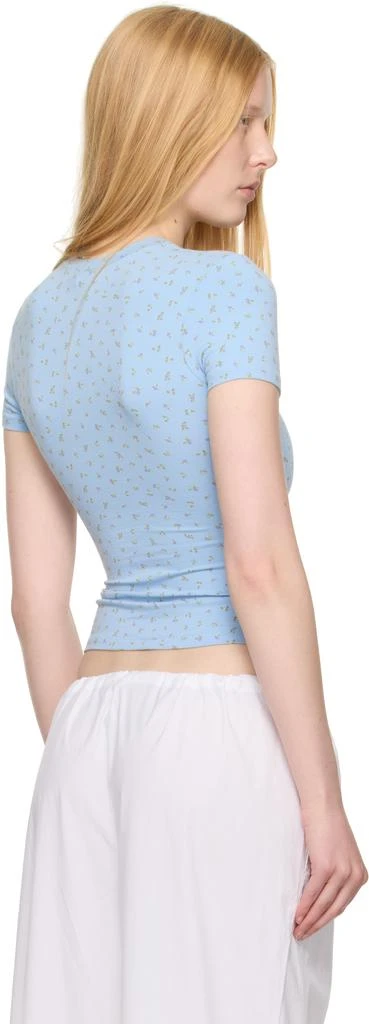 SKIMS Blue Cotton Jersey T-shirt 3