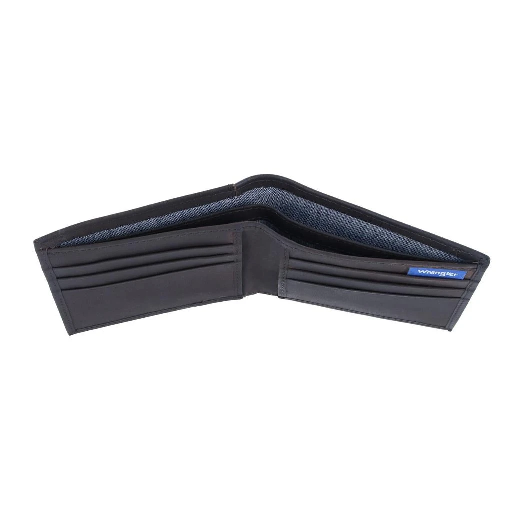 Wrangler Men's Leather Bifold Wallet 4