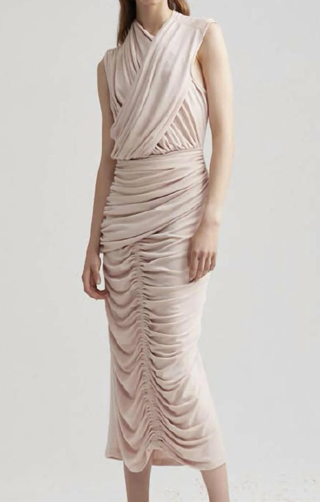 Acler Palmer Dress In Pearl Pink 2