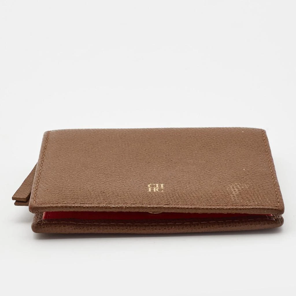 Carolina Herrera Brown Leather Chhc Bifold Wallet 5