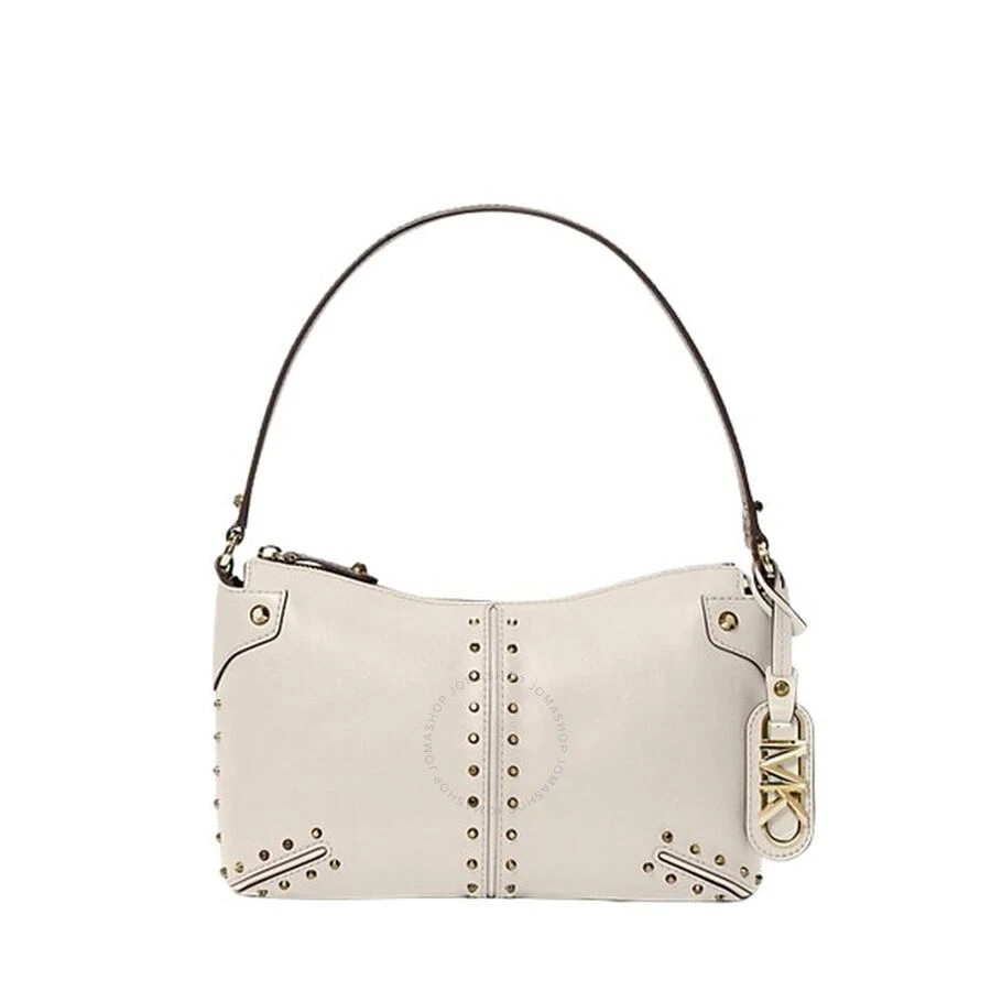 Michael Kors Astor Studded Large Leather Handbag in Light Cream 1