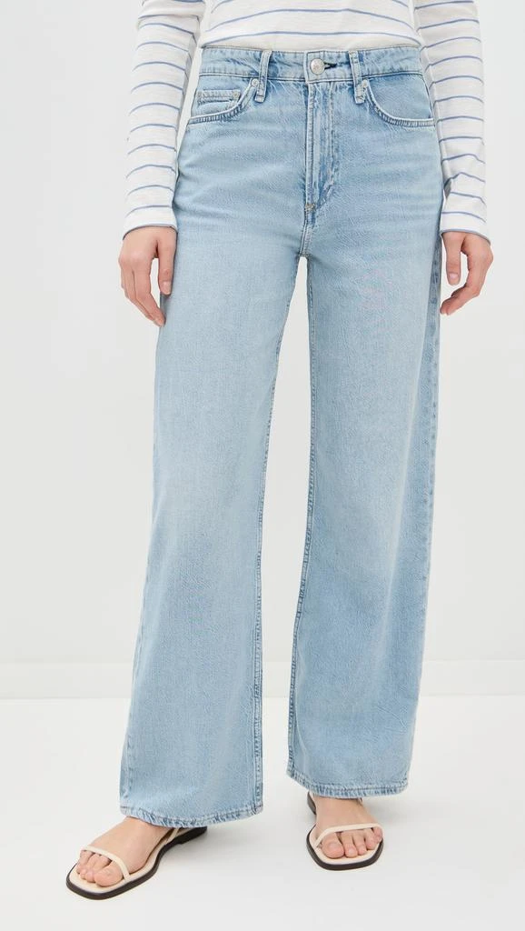 Rag & Bone Featherweight Logan Wide Leg Jeans 1