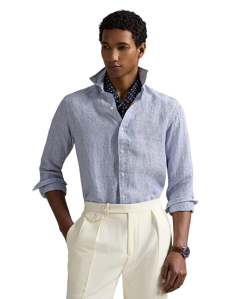 Ralph Lauren Classic Fit Striped Linen Shirt 1