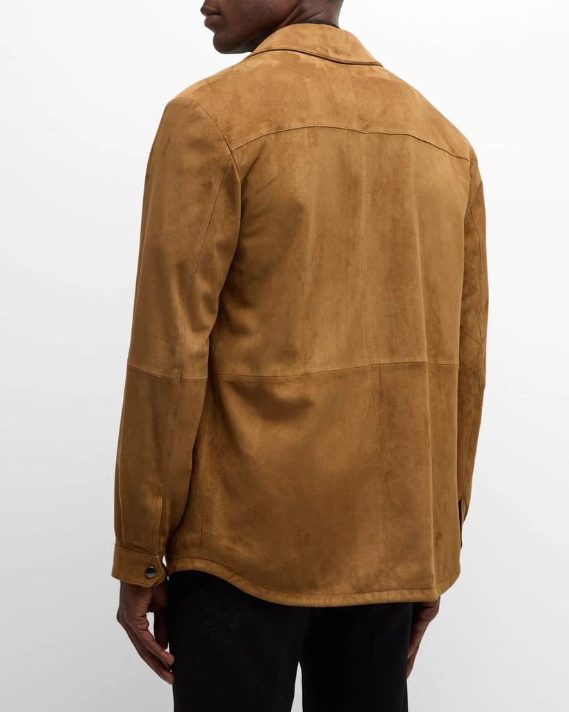 Canali Men's Suede Overshirt 4