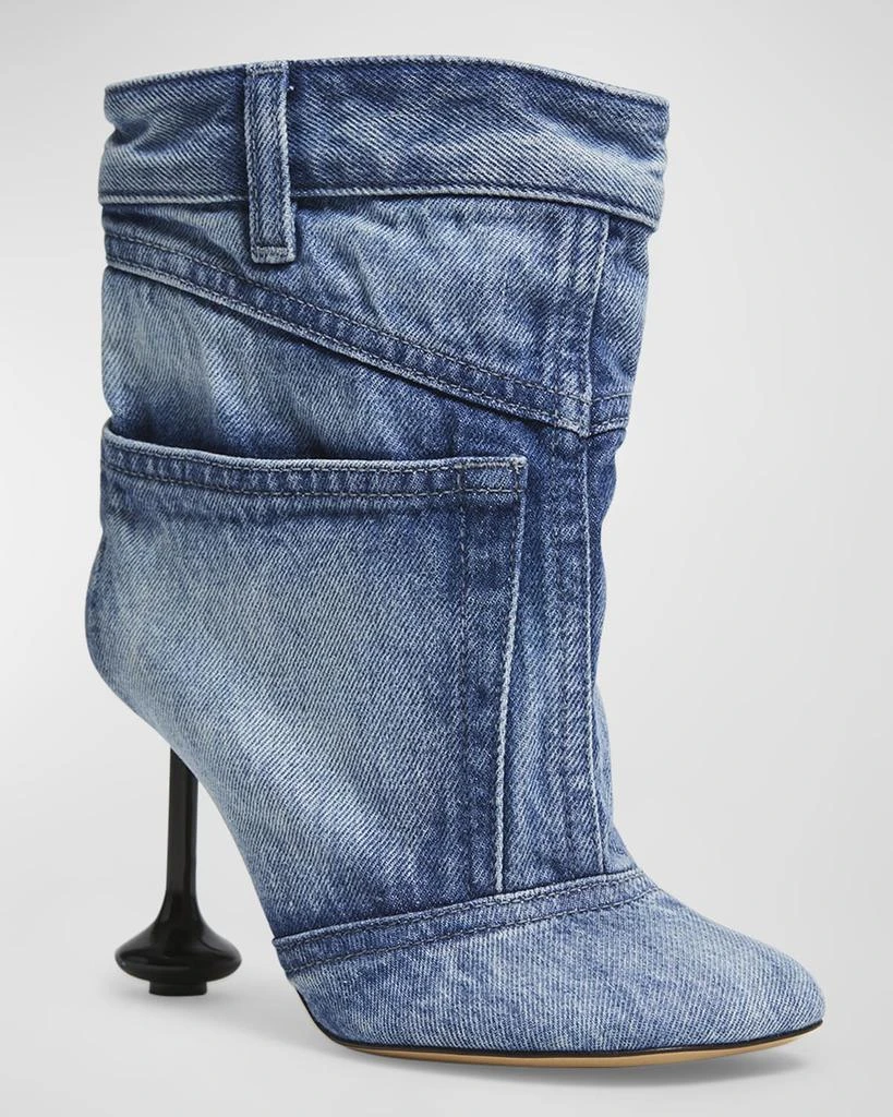 Loewe Toy Panta Denim Ankle Boots 3