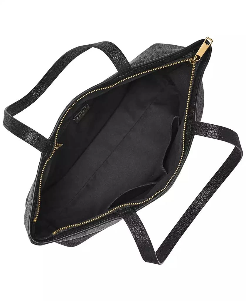 Fossil Jessie Leather Top Zip Tote Bag 2