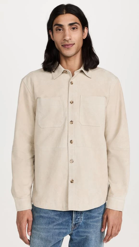 Club Monaco Suede Shirt Jacket 6