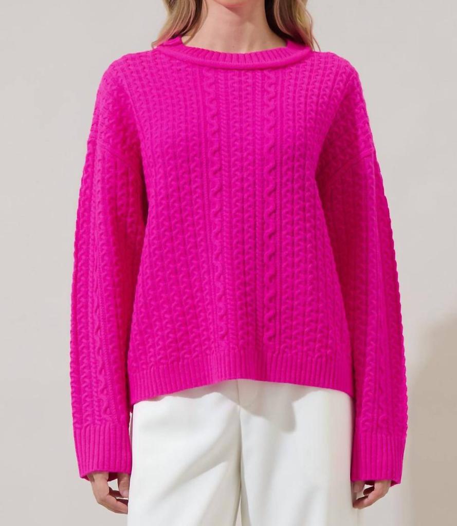 Sugarlips Sugarlips - Pammie Knit Dropped Sweater