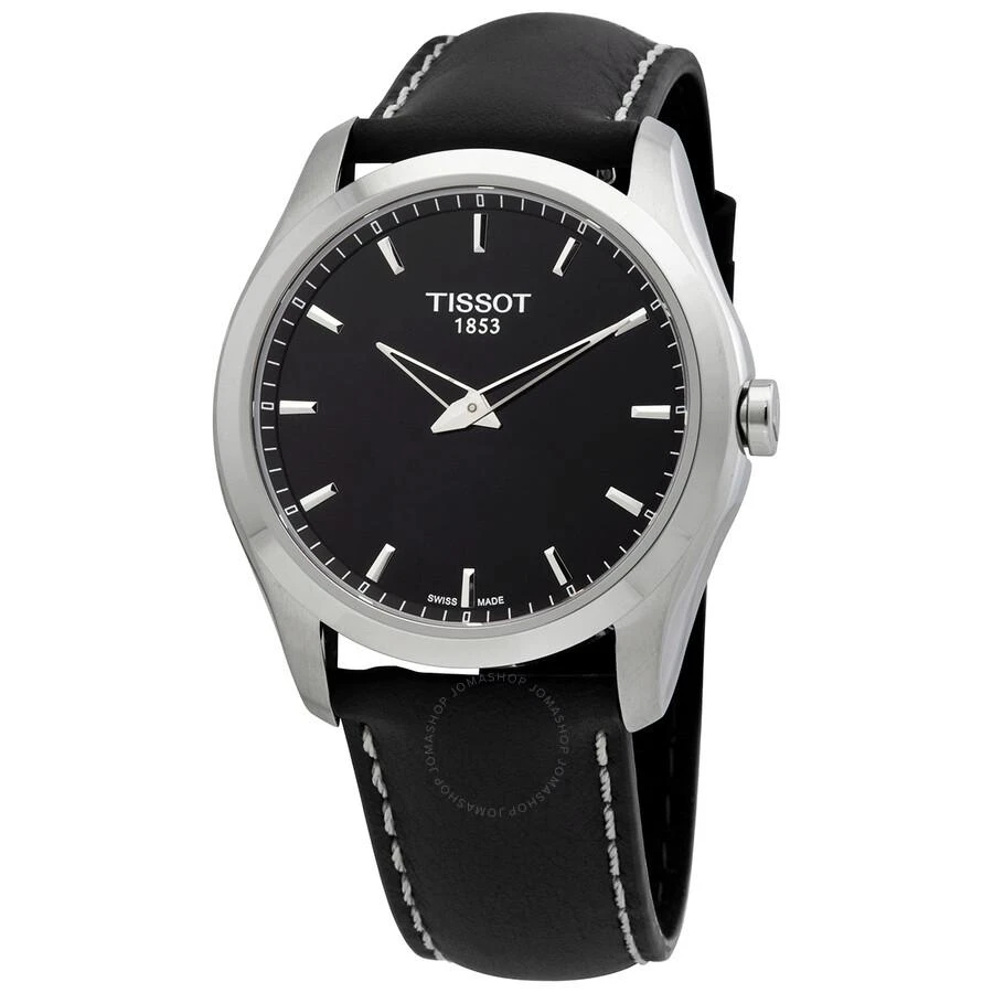 Tissot Couturier Quartz Black Dial Men's Watch T0354461605102 1