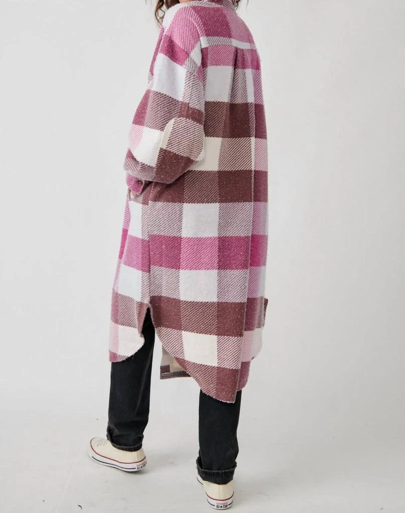 Free People Free People - Plaid Long Jacket 2