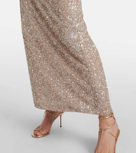 Costarellos Harper sequined gown 5