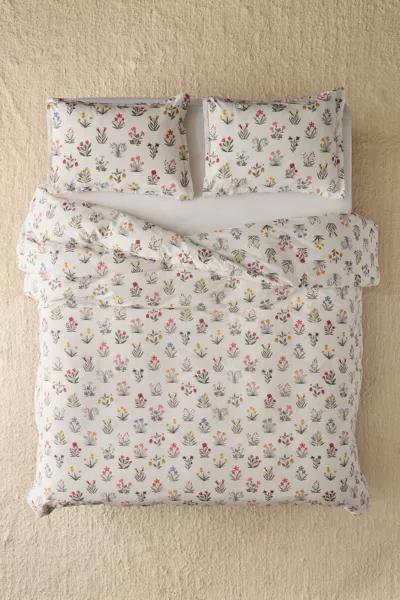 Society 6 Megan Galante For Society 6 Petite Fleur Brushed Cotton Duvet Set