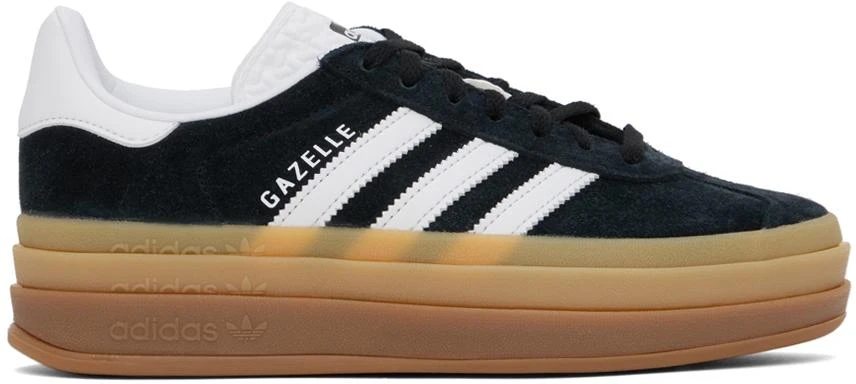 Adidas Black & White Gazelle Bold Sneakers 1