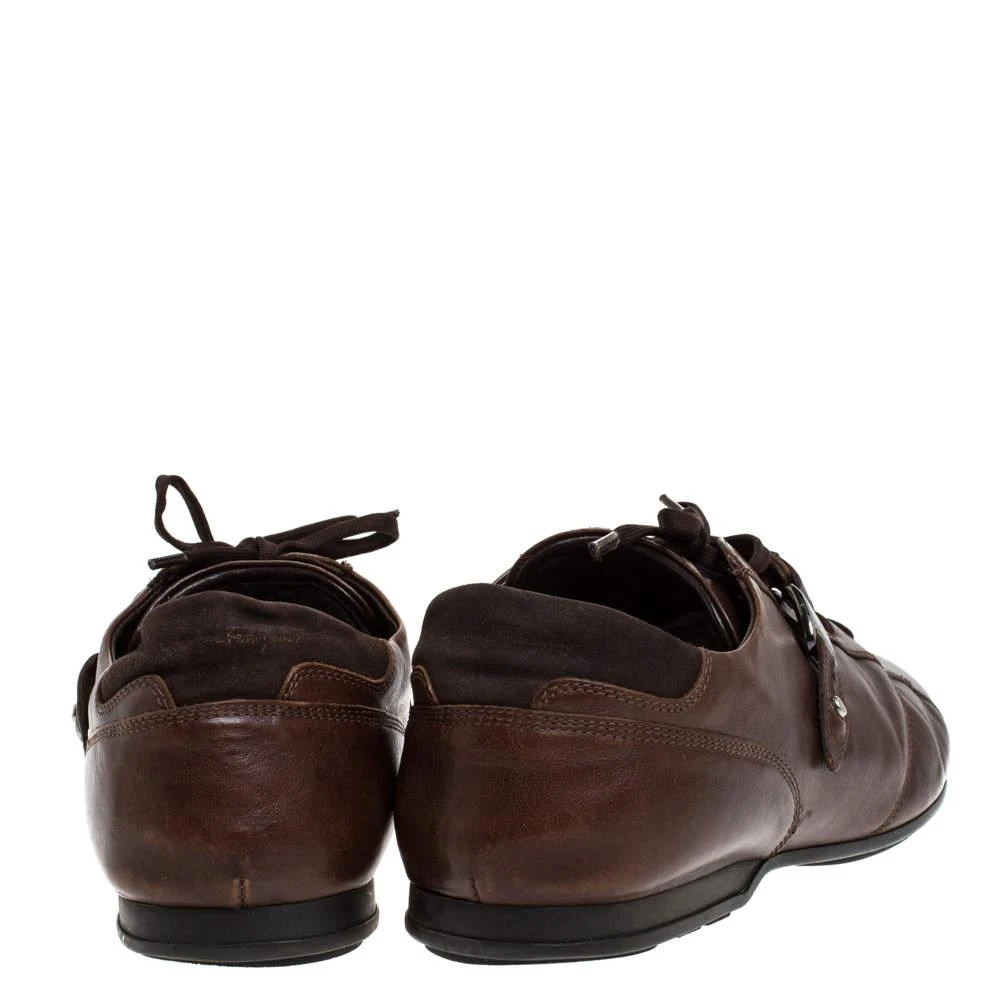 Salvatore Ferragamo Salvatore Ferragamo Brown Leather Low Top Sneakers Size 45.5 5